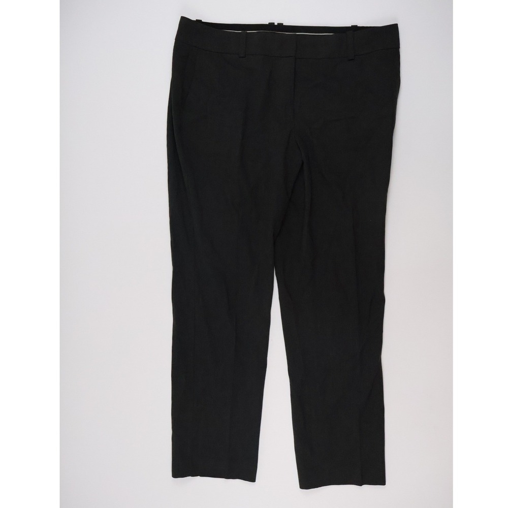 Ann Taylor Trousers Dress Pants Black Solid 12P NEW